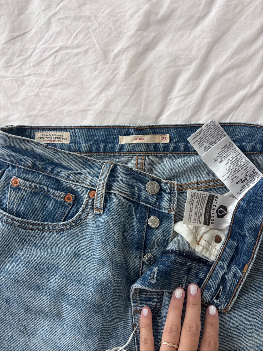 Levi's Women's Light Blue High-Rise Wedge Jeans
